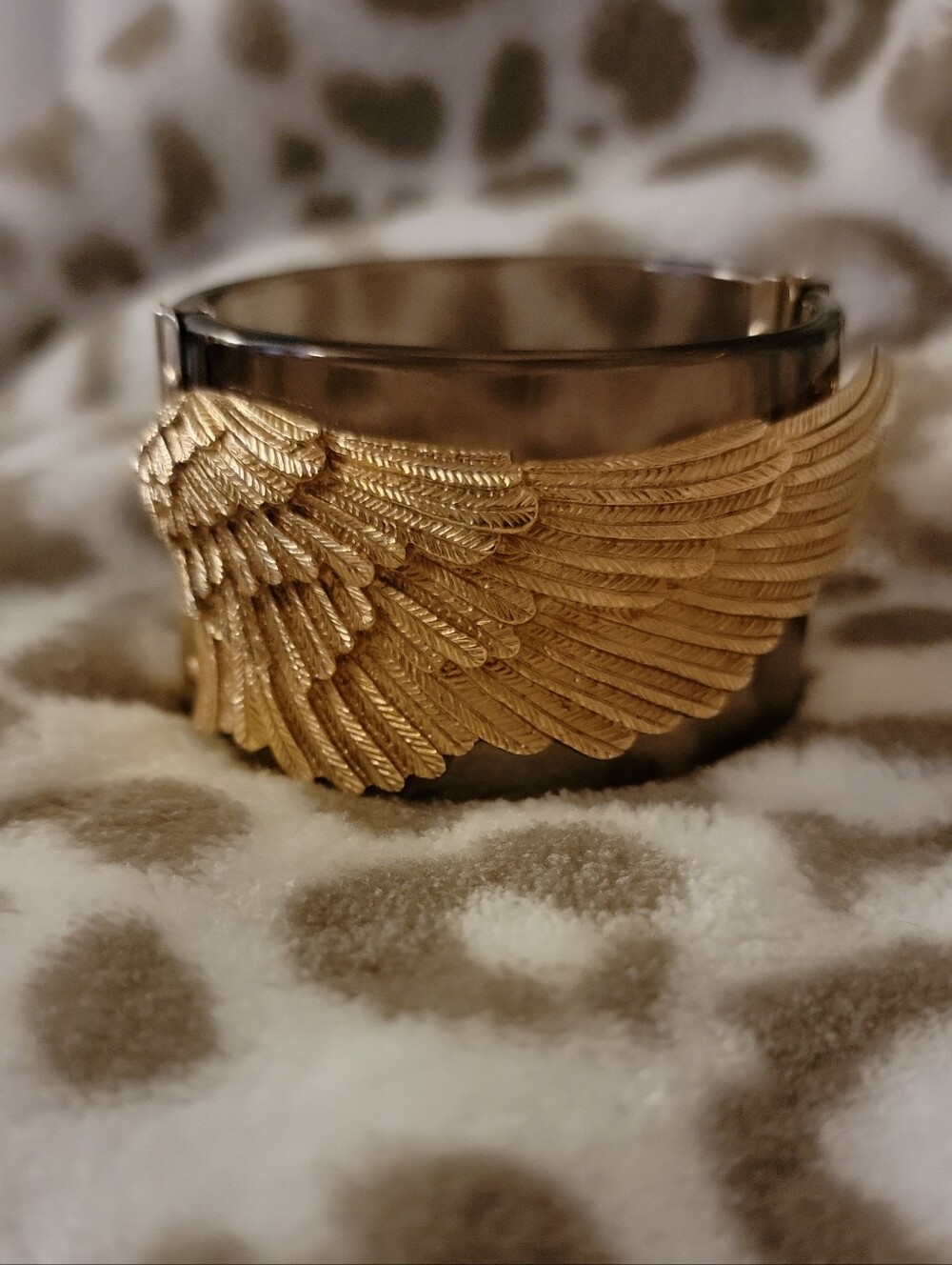 SUPER RARE Juicy Couture Gold Wing Cuff Bracelet